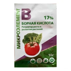 Борная кислота, для роста и развития растений 10 г Борная кислота