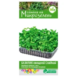 Микрозелень Базилик зеленый Сладкий Евросемена